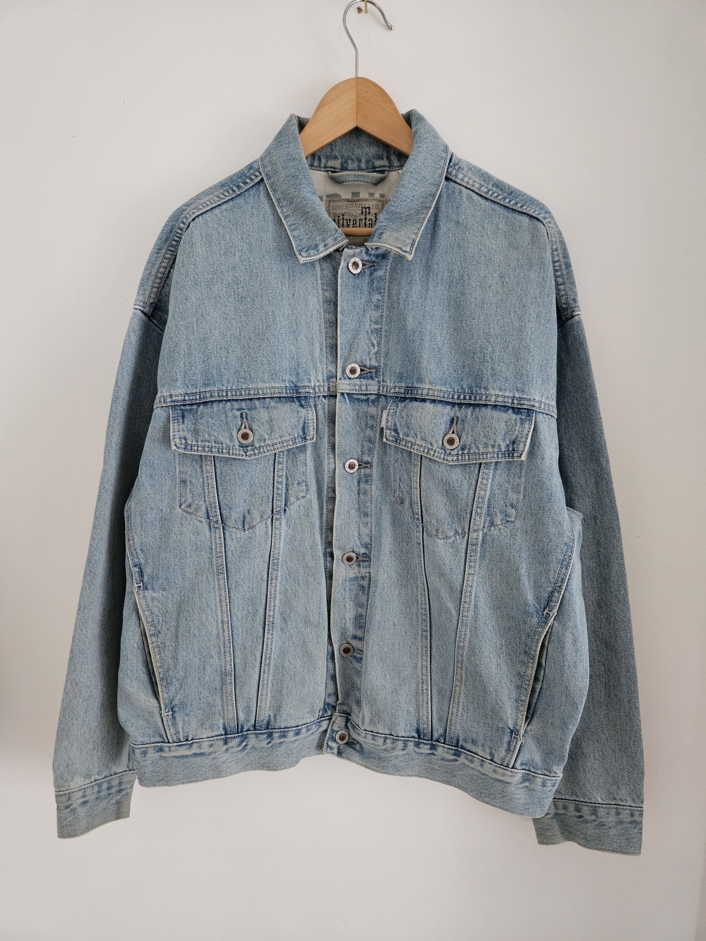 Levis SilverTab Light Wash Denim Jean Jacket Mens Medium